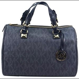 Michael Kors-Large Grayson Logo Top Handle Satchel